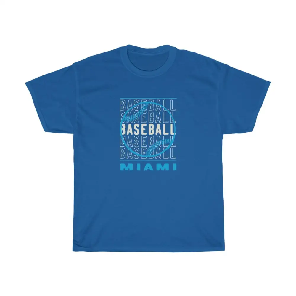 Baseball Miami with Baseball Graphic T-Shirt