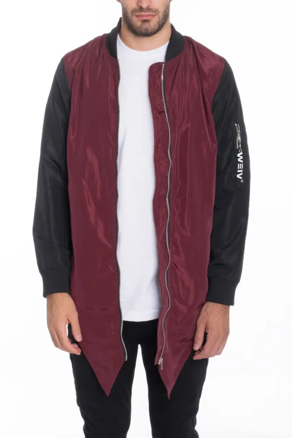 Men's Casual Windbreaker Satin Jacket