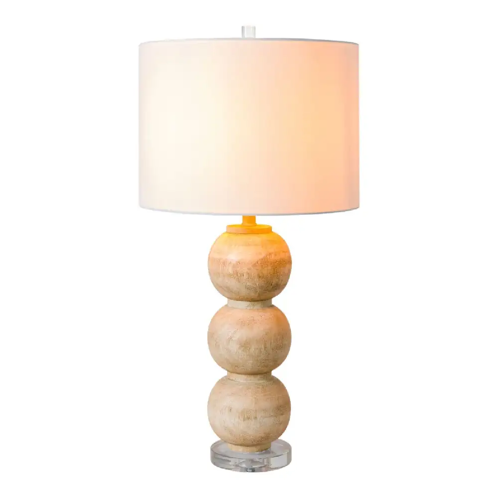 Modern Crystal Metal Linen Table Lamp