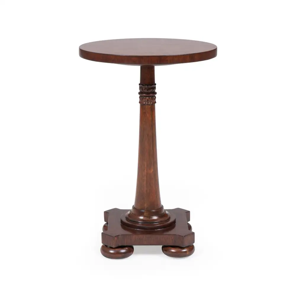 Turned Hardwood Drinks Table