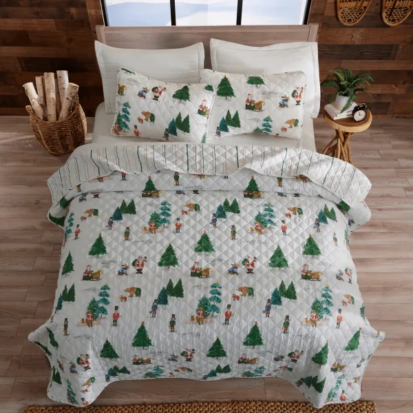 Collected Reversible Quilted Quilt Set