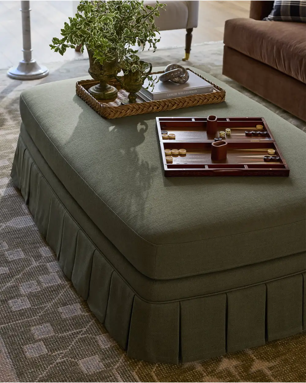 Everyday Upholstered Ottoman