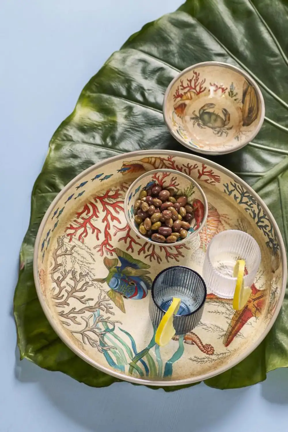 Marine Pattern Tableware Pieces