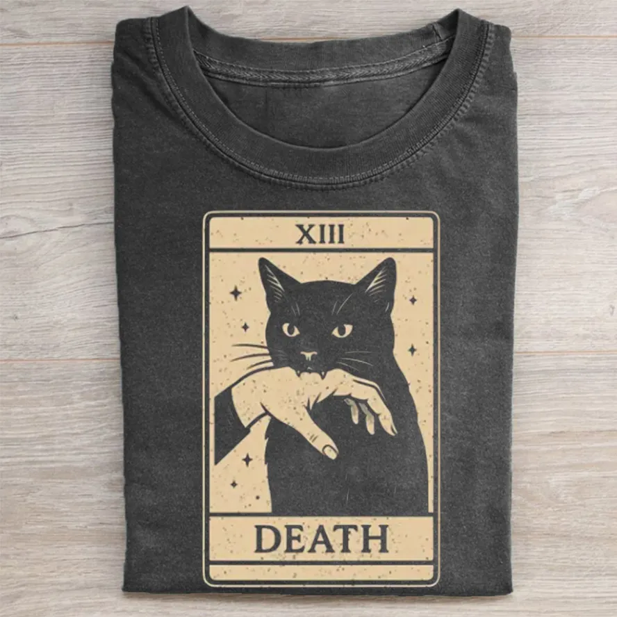 Mystic Card Black Cat Tee