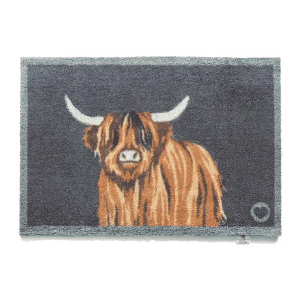 Highland Cow Washable Door Mat