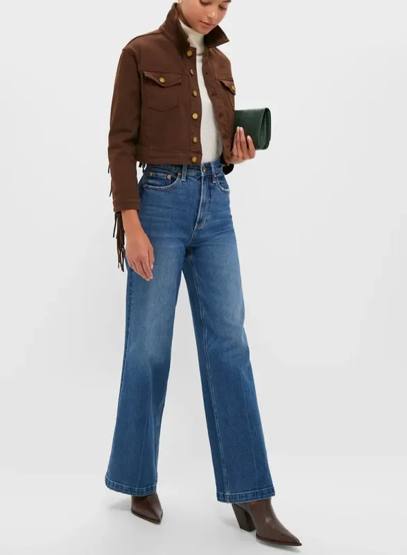 Fringe Spread Collar Jacket