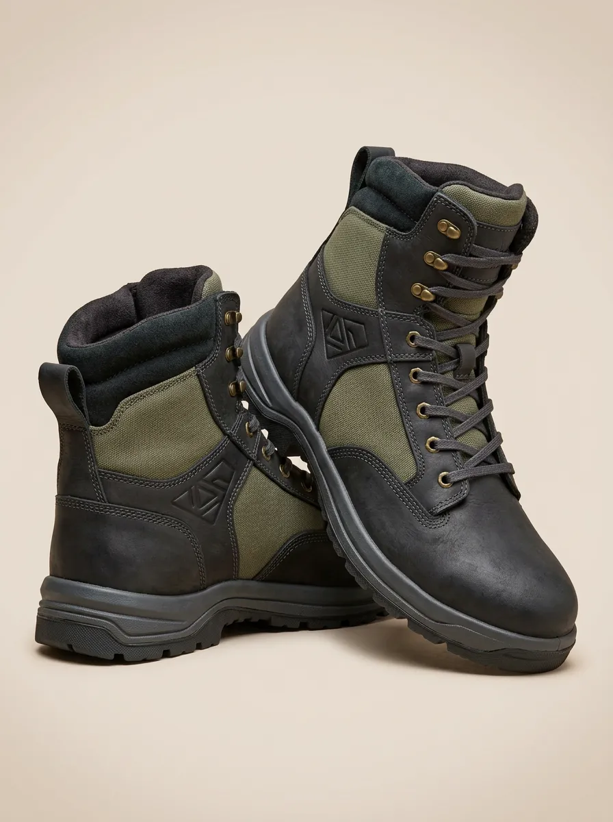 Unisex Contemporary Tactical Outdoor Print Work Boots