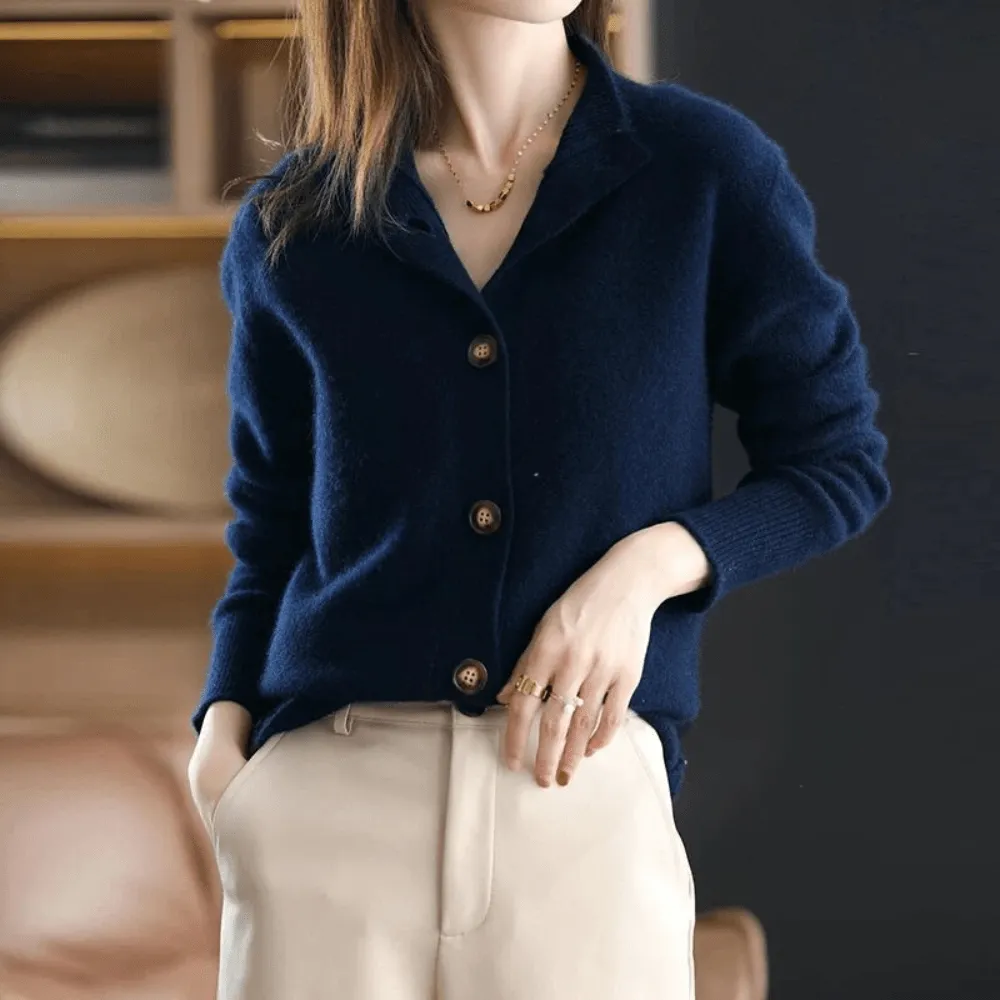 Cropped Cashmere Cardigan
