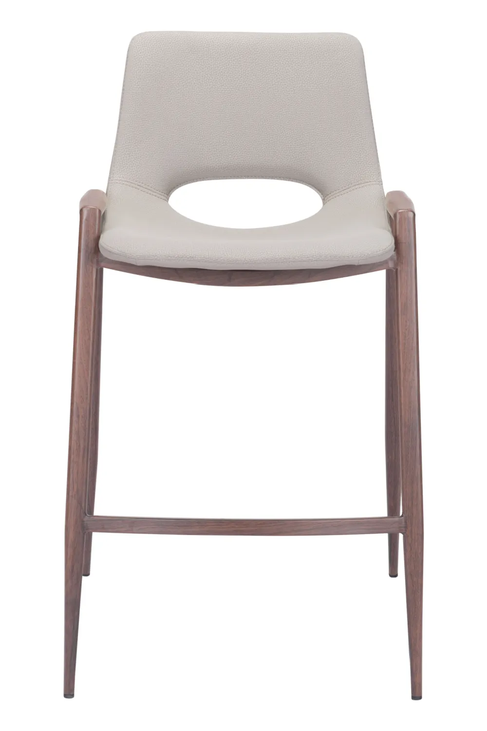 Balanced Leather Counter Stool
