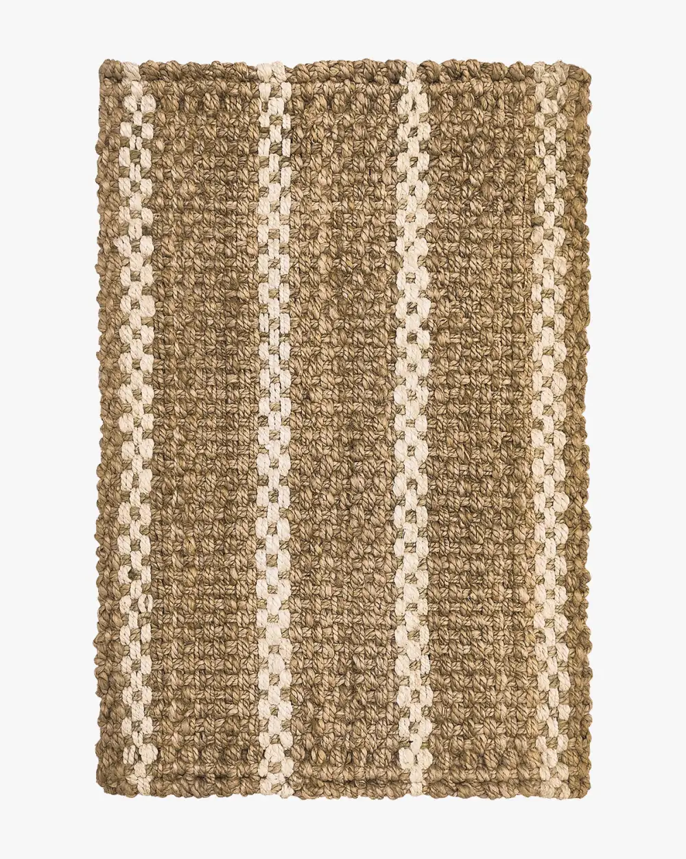 Striped Handwoven Jute Area Rug