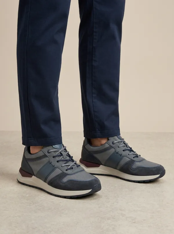 Men's Casual Outdoor Topographic Pattern Print Sneakers