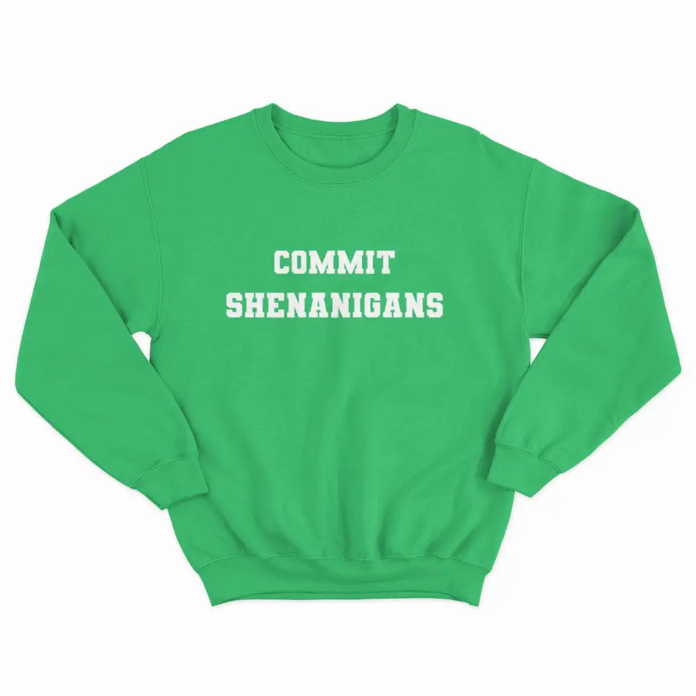 Fun And Quirky Printed Fleece Crewneck Sweatshirt