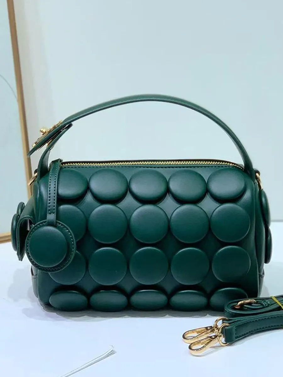 Rhea Button Cylinder Bag