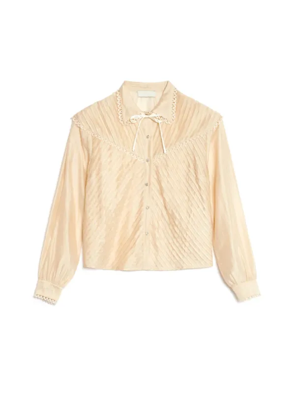 Lace Ruffle Blouse