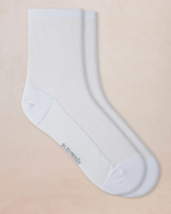 Cotton Sheer Ribbed Socks