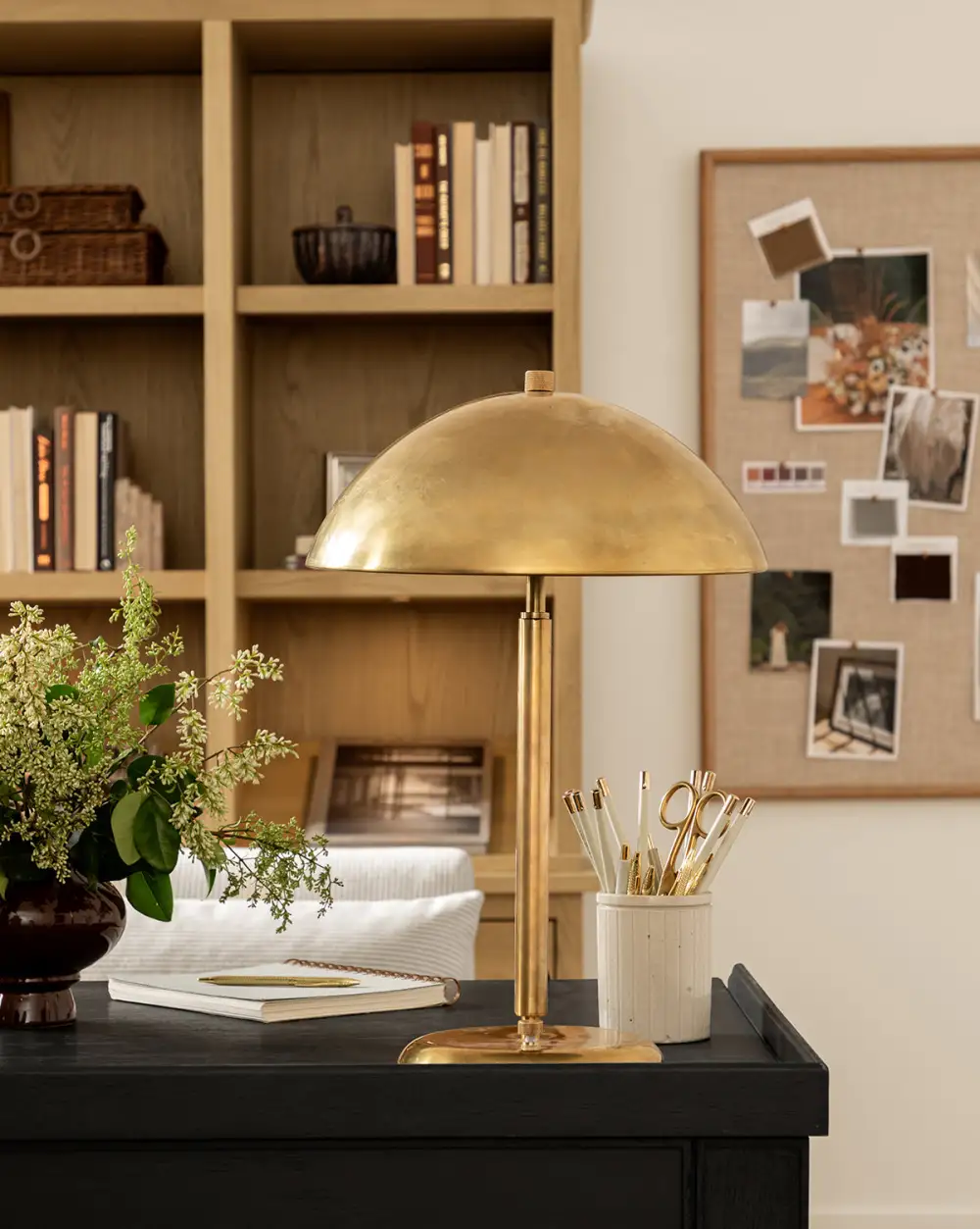 Wide-Shade Classic Table Lamp