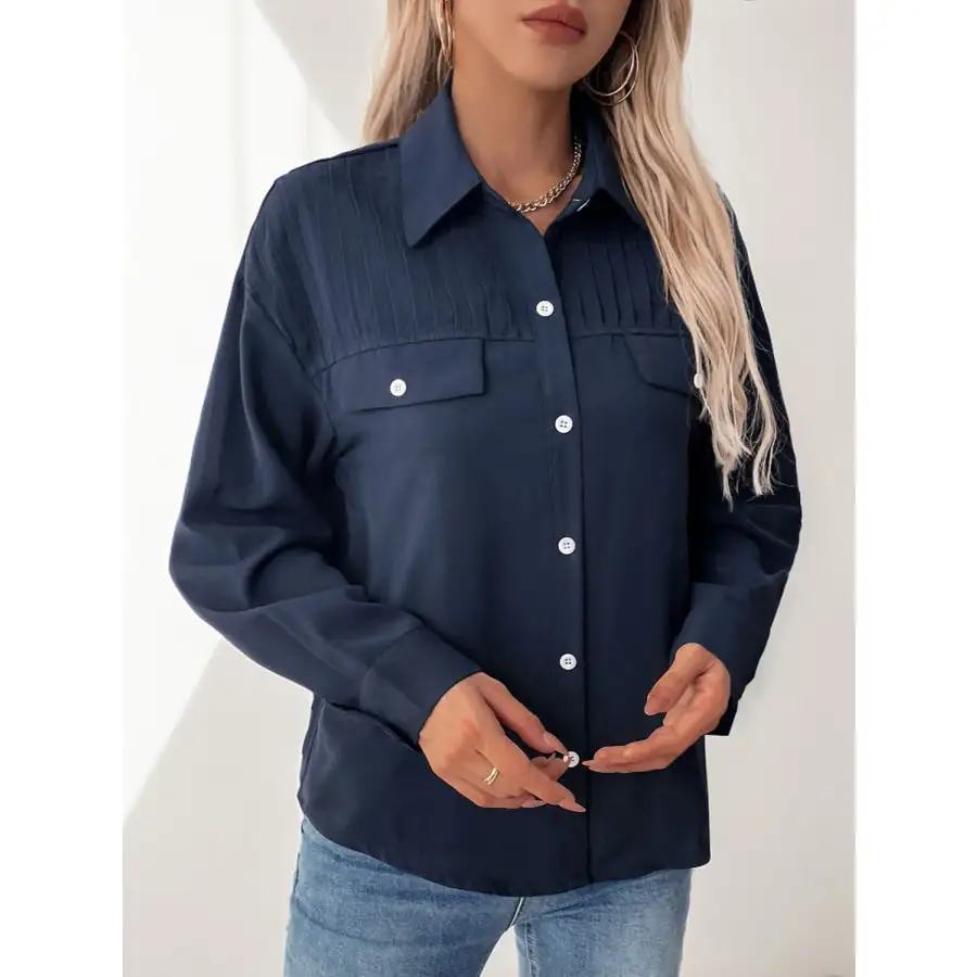 Casual Buttoned Down Long Sleeve Shirt