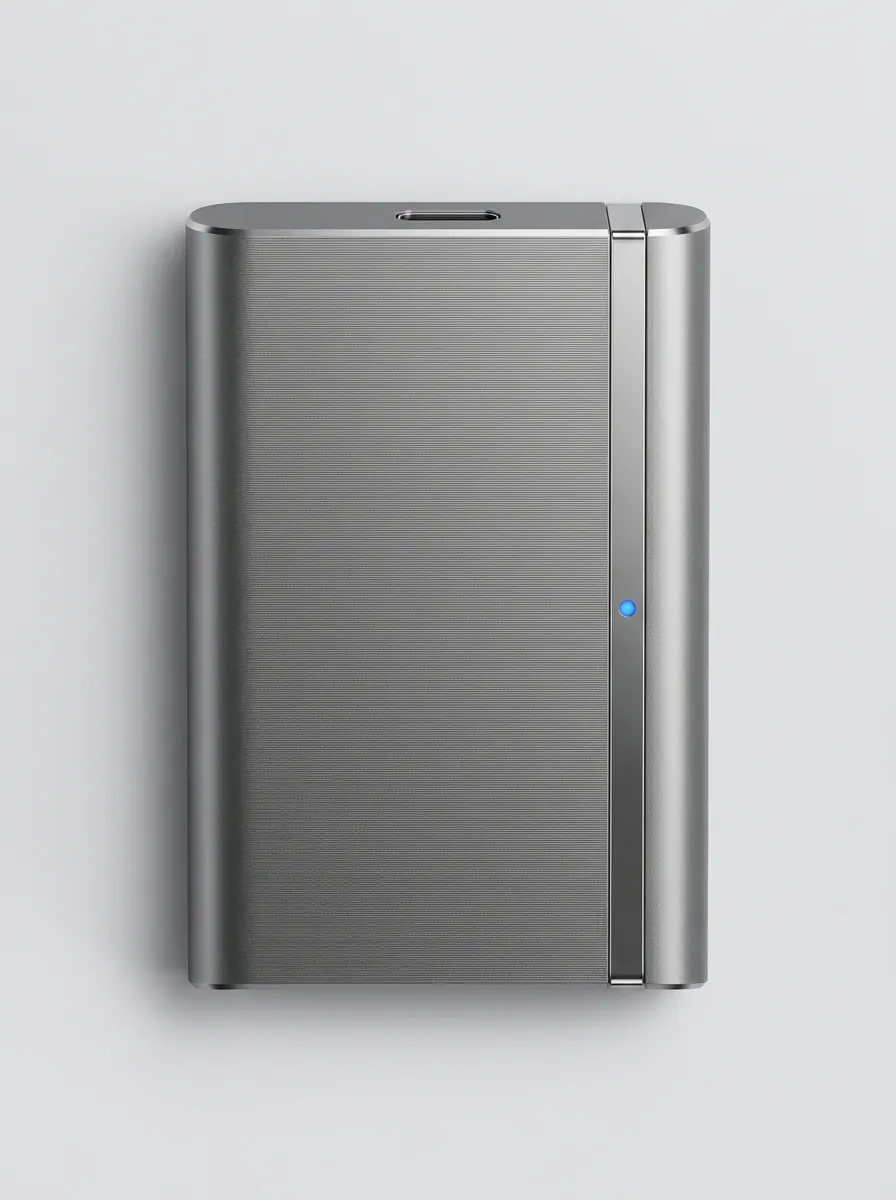 Portable External Solid State Drive Brushed Surface