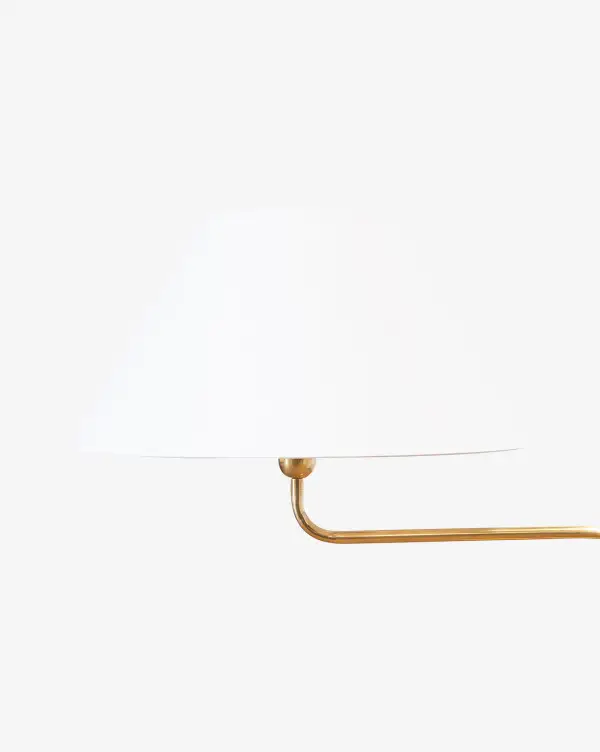 Vintage-Inspired Linen Floor Lamp