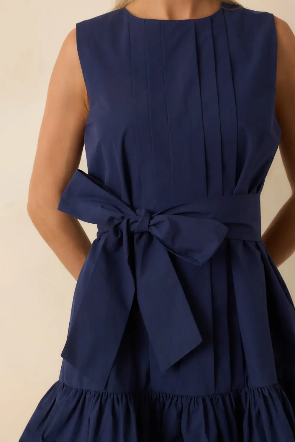 Pleated Mini Dress