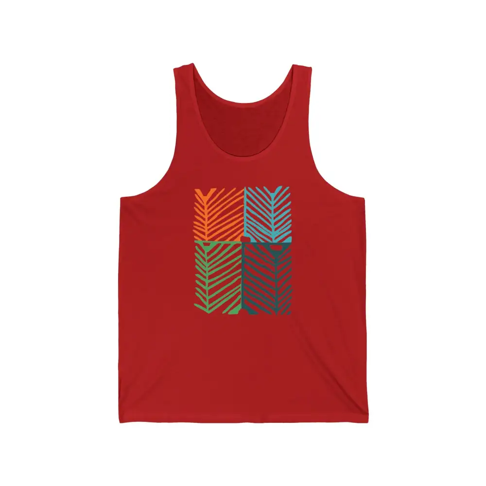 Tropical Frond Graphic Tank Top