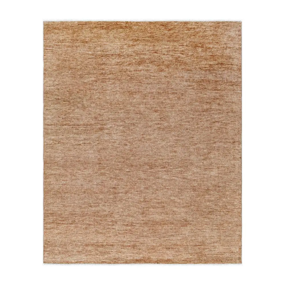 Hand-Knotted Wool Fringed Carpet