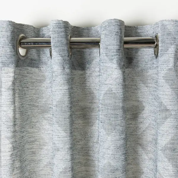 Sheer Lattice Eyelet Curtain Panel