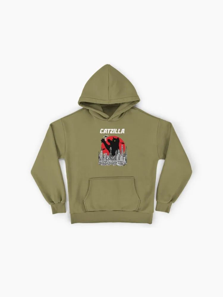 Catzilla Monster Illustration Hoodie