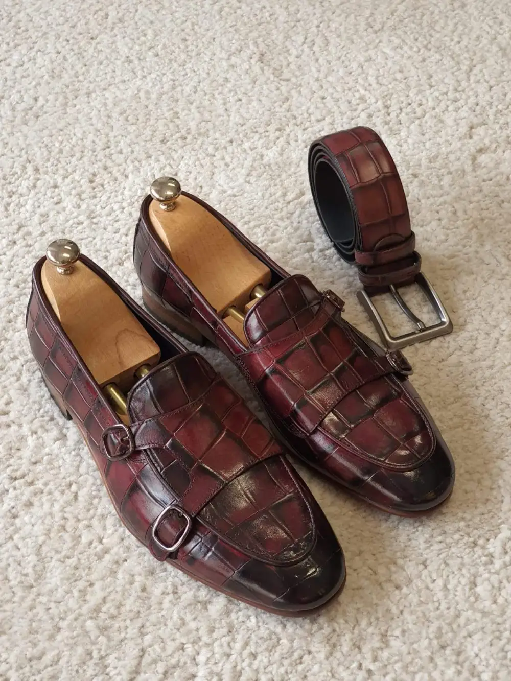 Refined Double Monk Strap Loafers