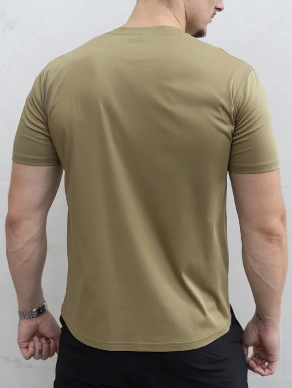Khaki Green Clean Fit T-Shirt