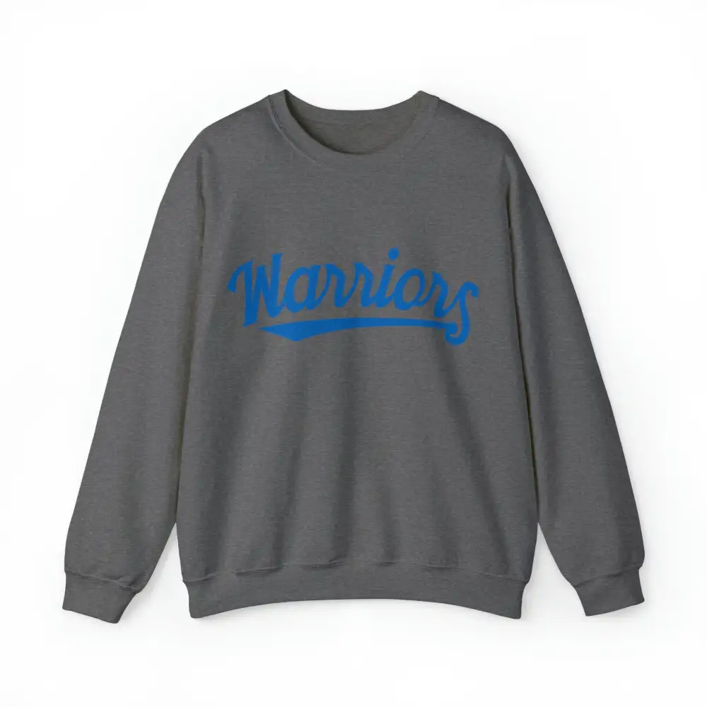 Everyday Script Blue Accent Gold Accent Team Graphic Crewneck Sweatshirt