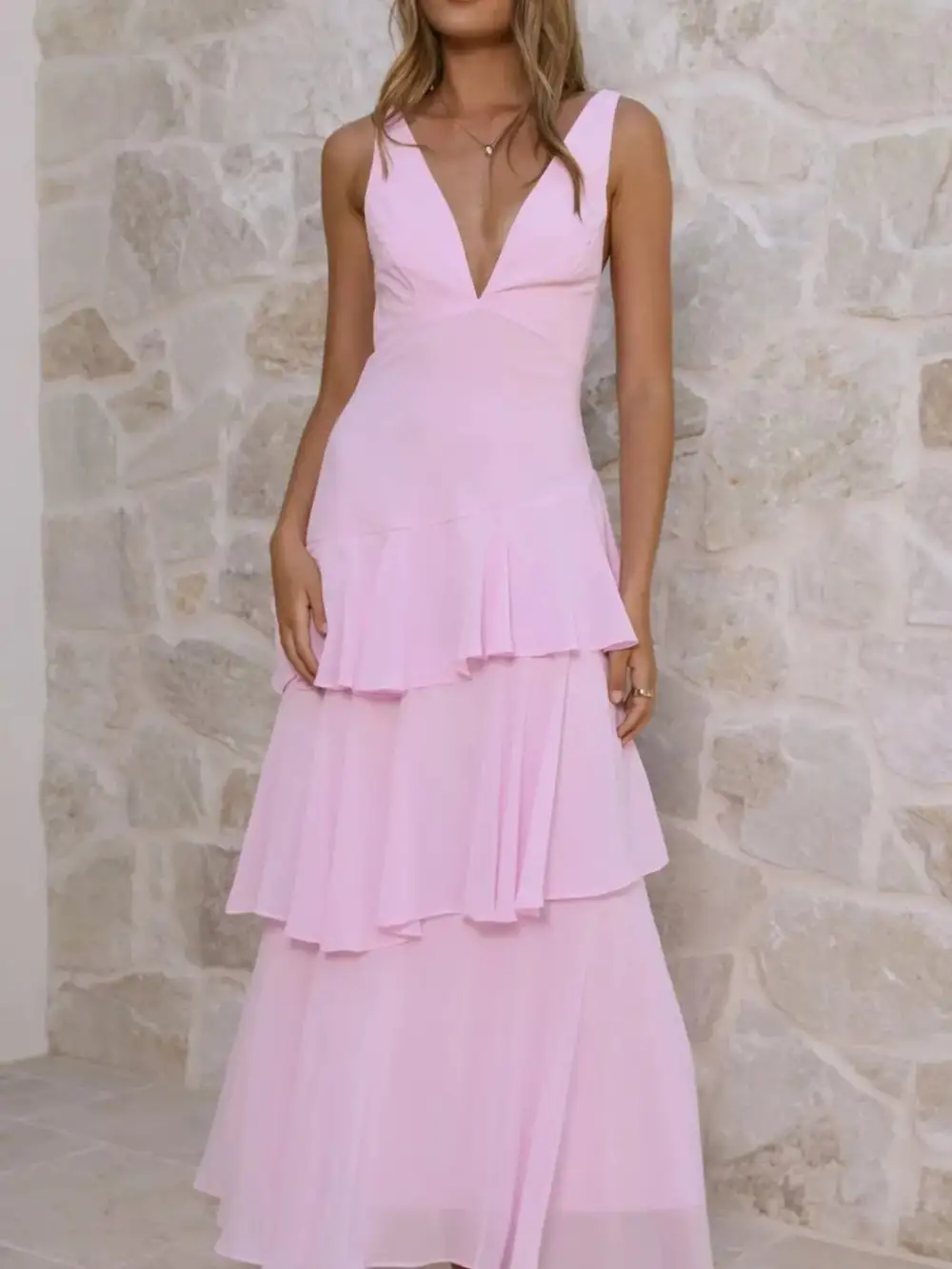 Classic Sleeveless Maxi Dress