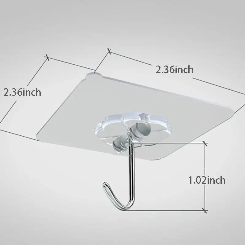 (20Pcs-Set)Single Transparent Sticker hook