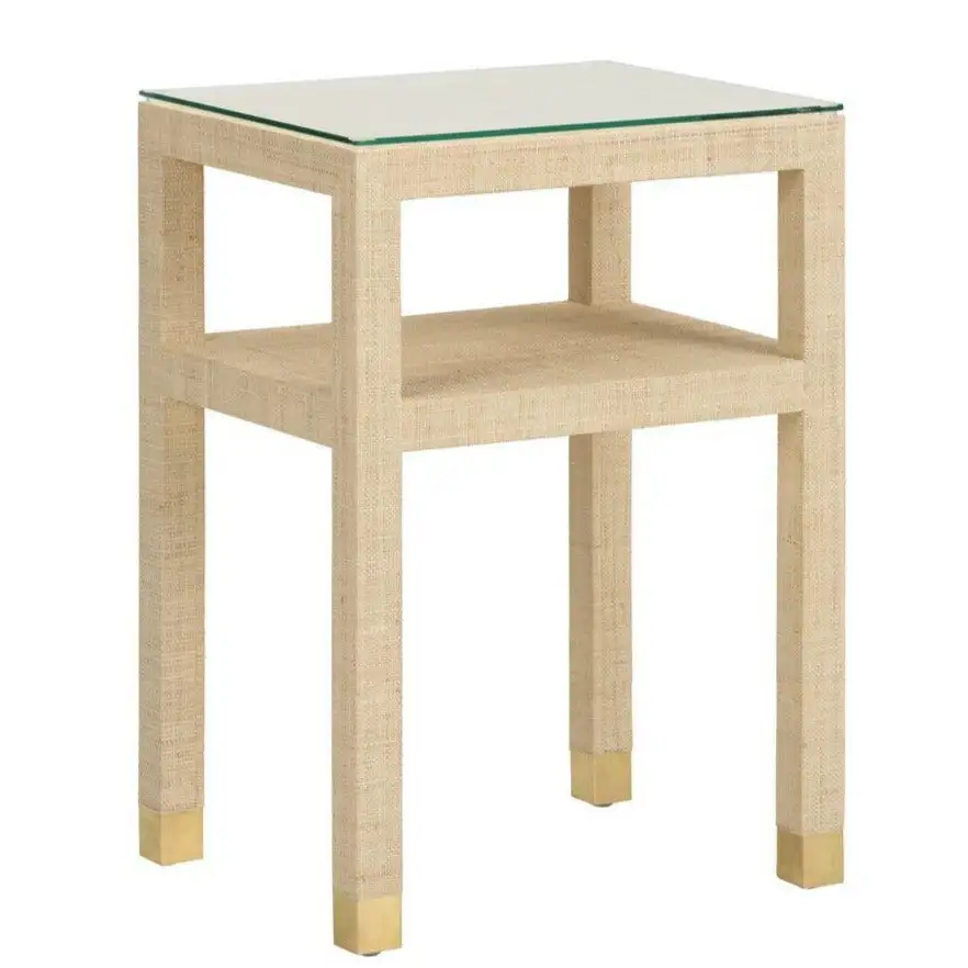 Classic Glass Detail Side Table