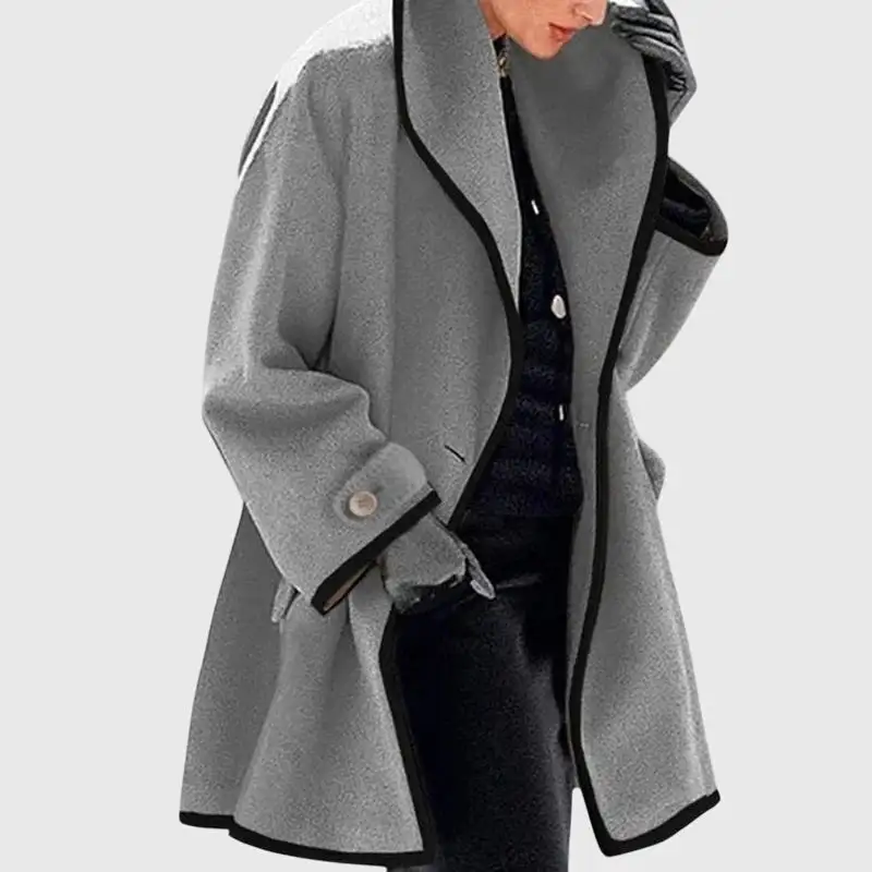 Button Front Pocketed Jacket