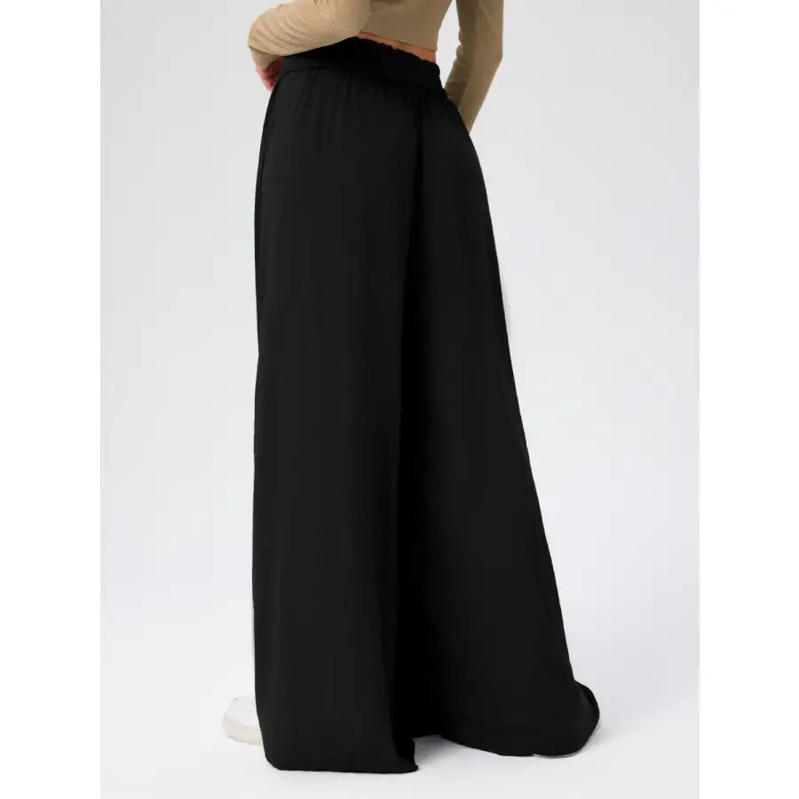 Relaxed High Waist Wide Leg Pants