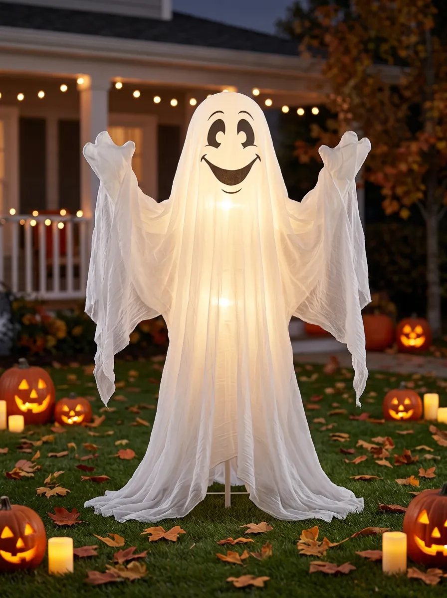 Ghost Halloween Yard Decoration