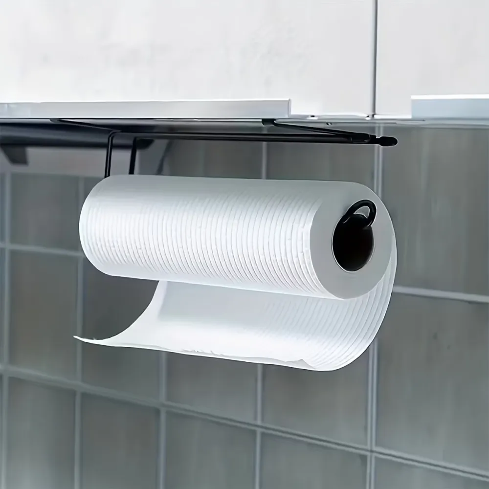 Space-Saving Paper Towel Rack