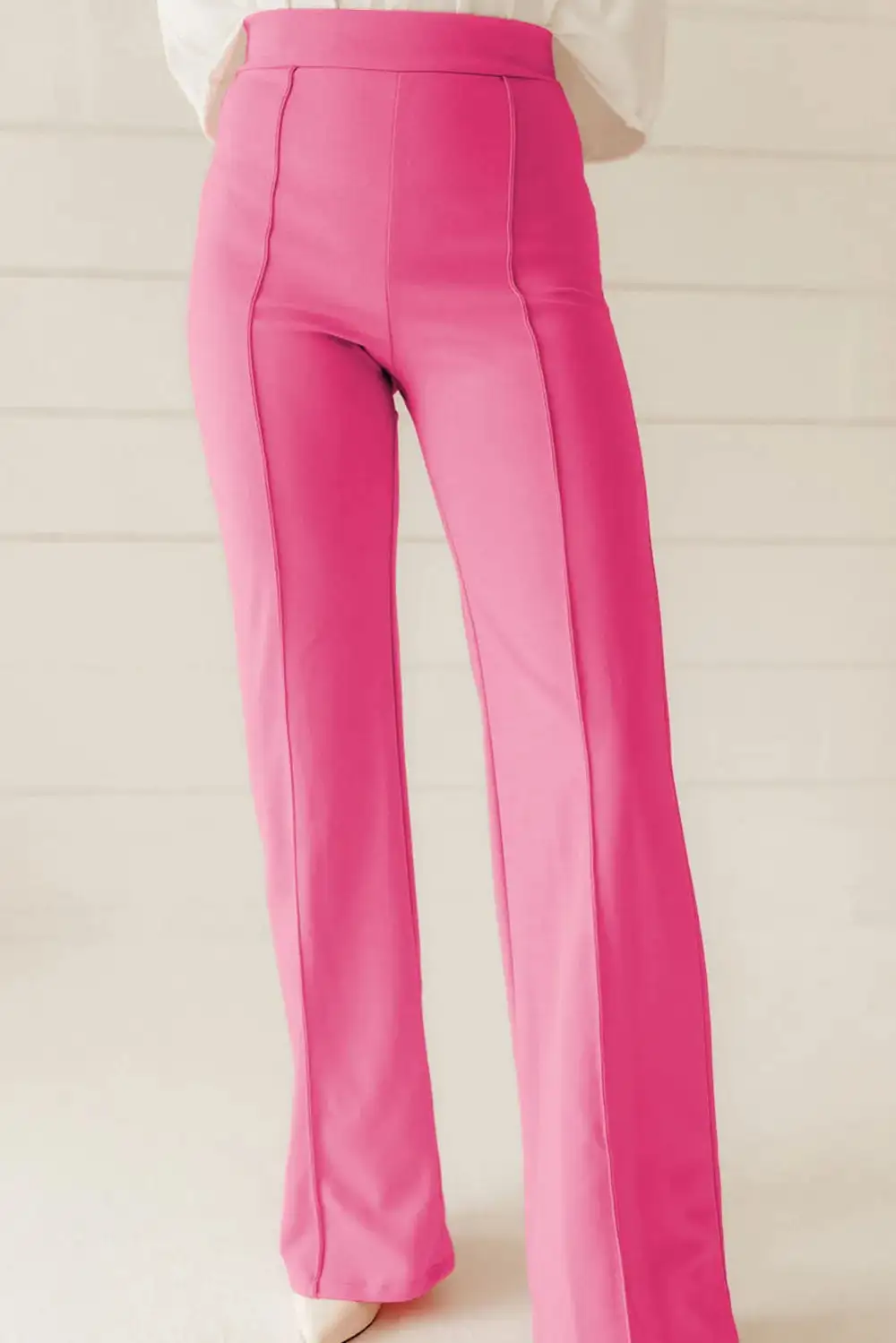Relaxed High Waist Straight Leg Pants