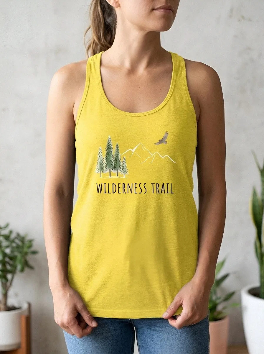 Women's Wilderness Trail Mountain Pine Eagle Printed Tank Top