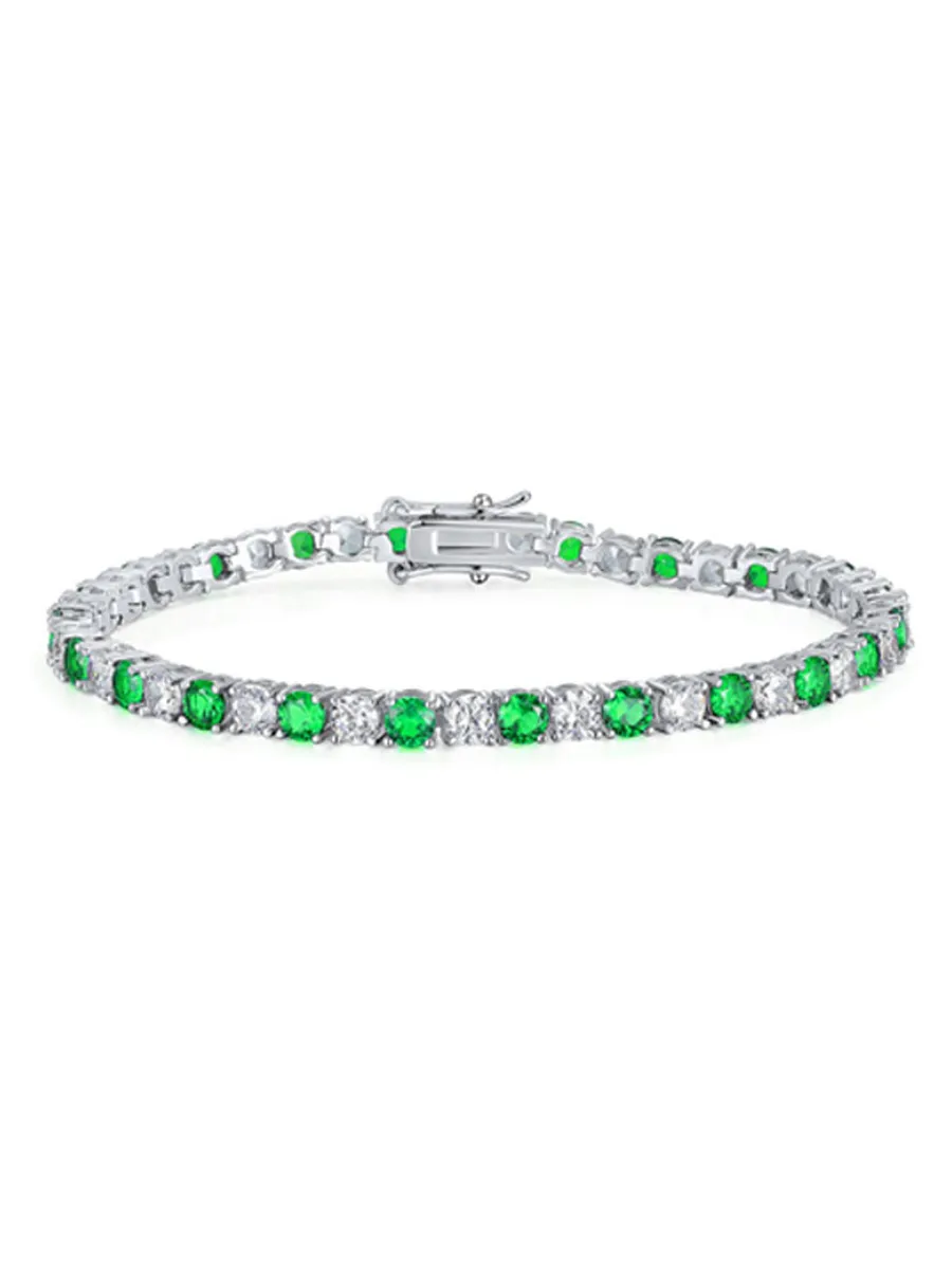 Lena Green Diamond Buckle Bracelet