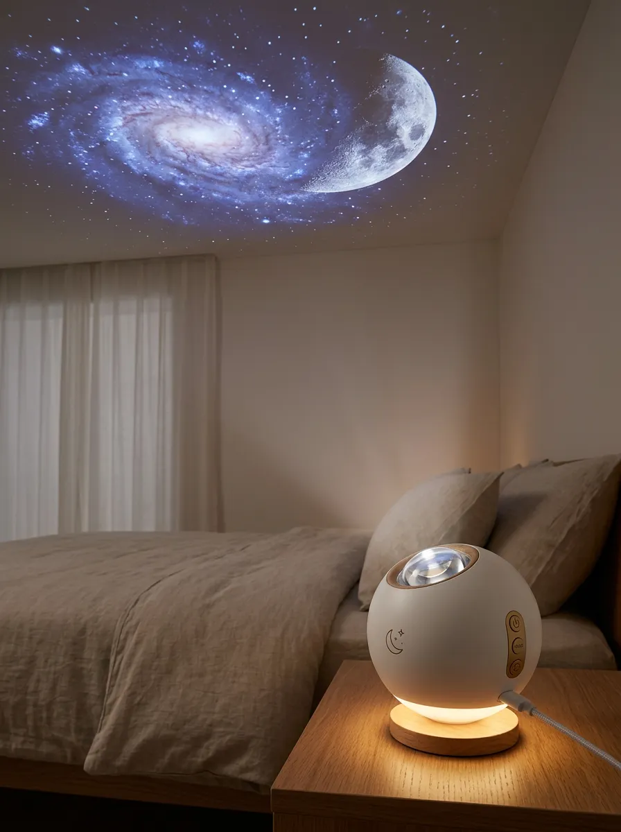 Celestial Galaxy Moon Projector Night Light
