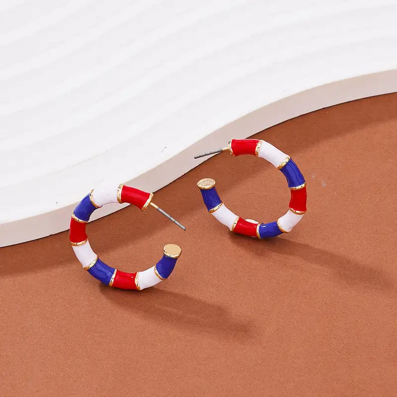 Bamboo Hoop Earrings