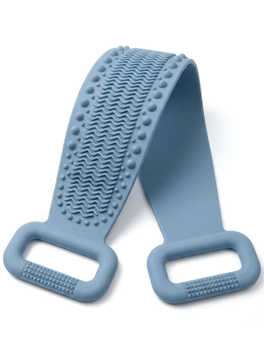 Textured Silicone Back Cleansing Scrubber Strap