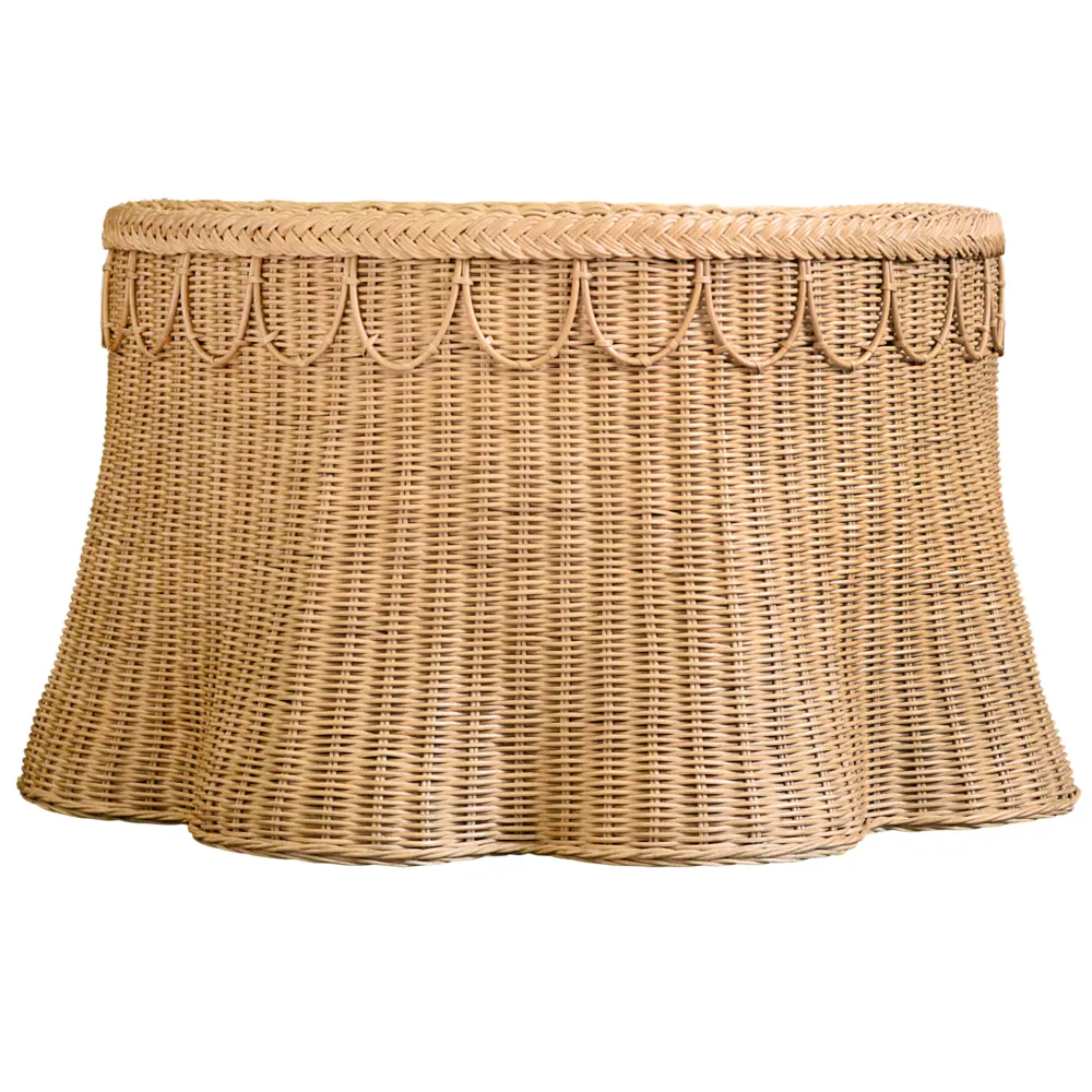 Modern Round Rattan Coffee Table
