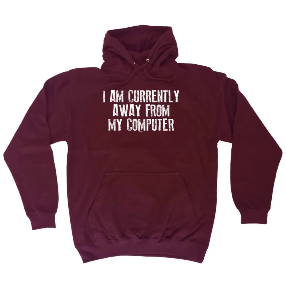Away Computer Graphic Hoodie