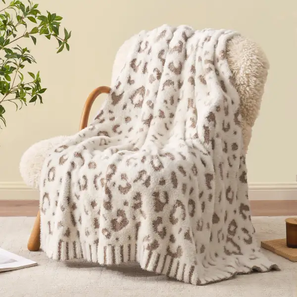 Fluffy Leopard Blanket