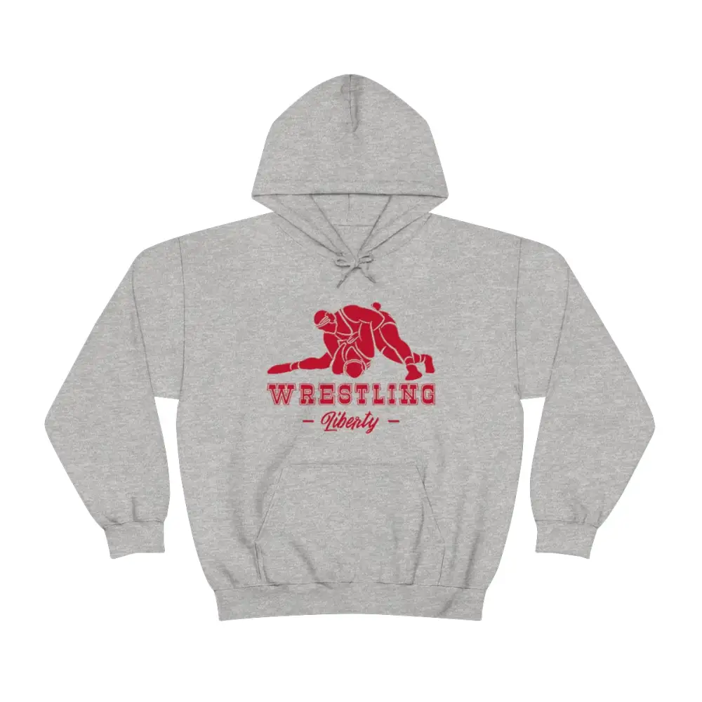 Soft Fleece Statement Print Wrestling Graphic Pullover Hoodie