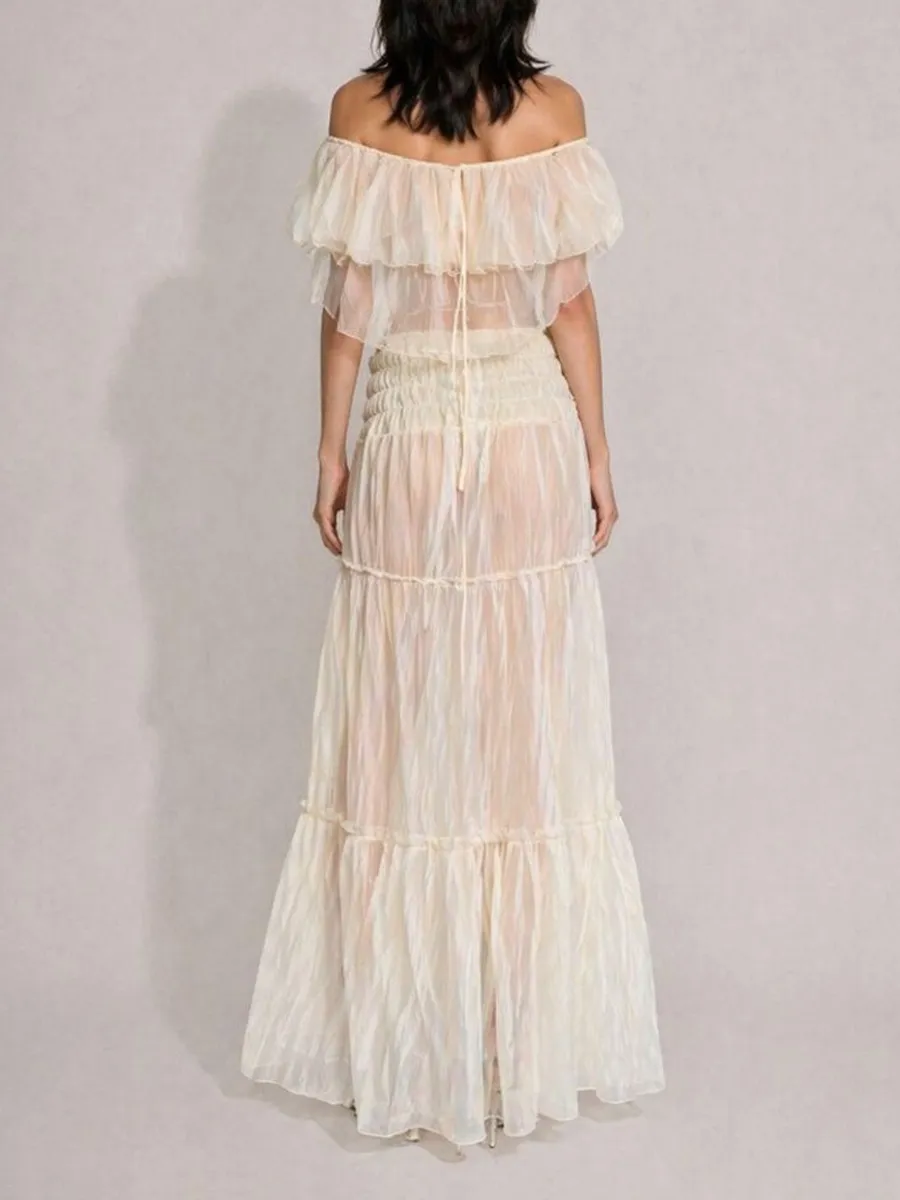 Acacia Off-the-Shoulder Puff-Sleeve Two Piece Set