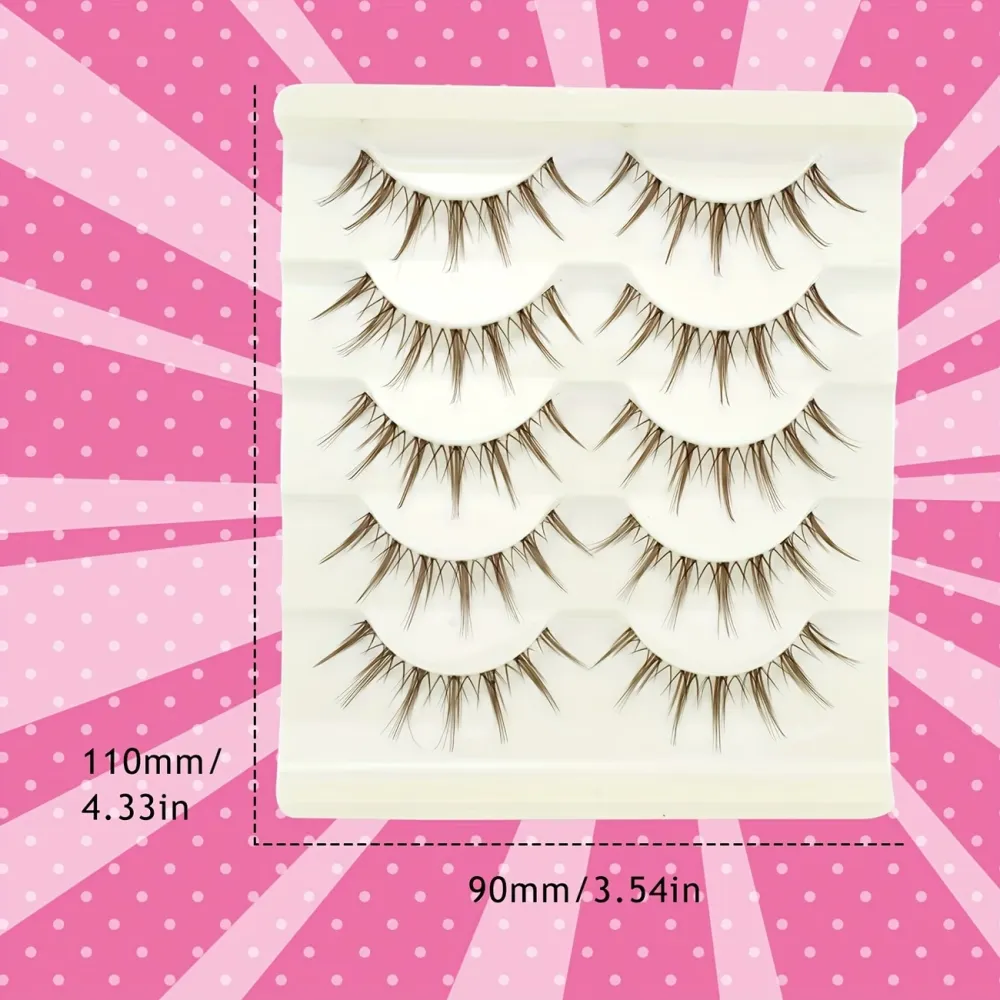 Light Brown False Eyelashes